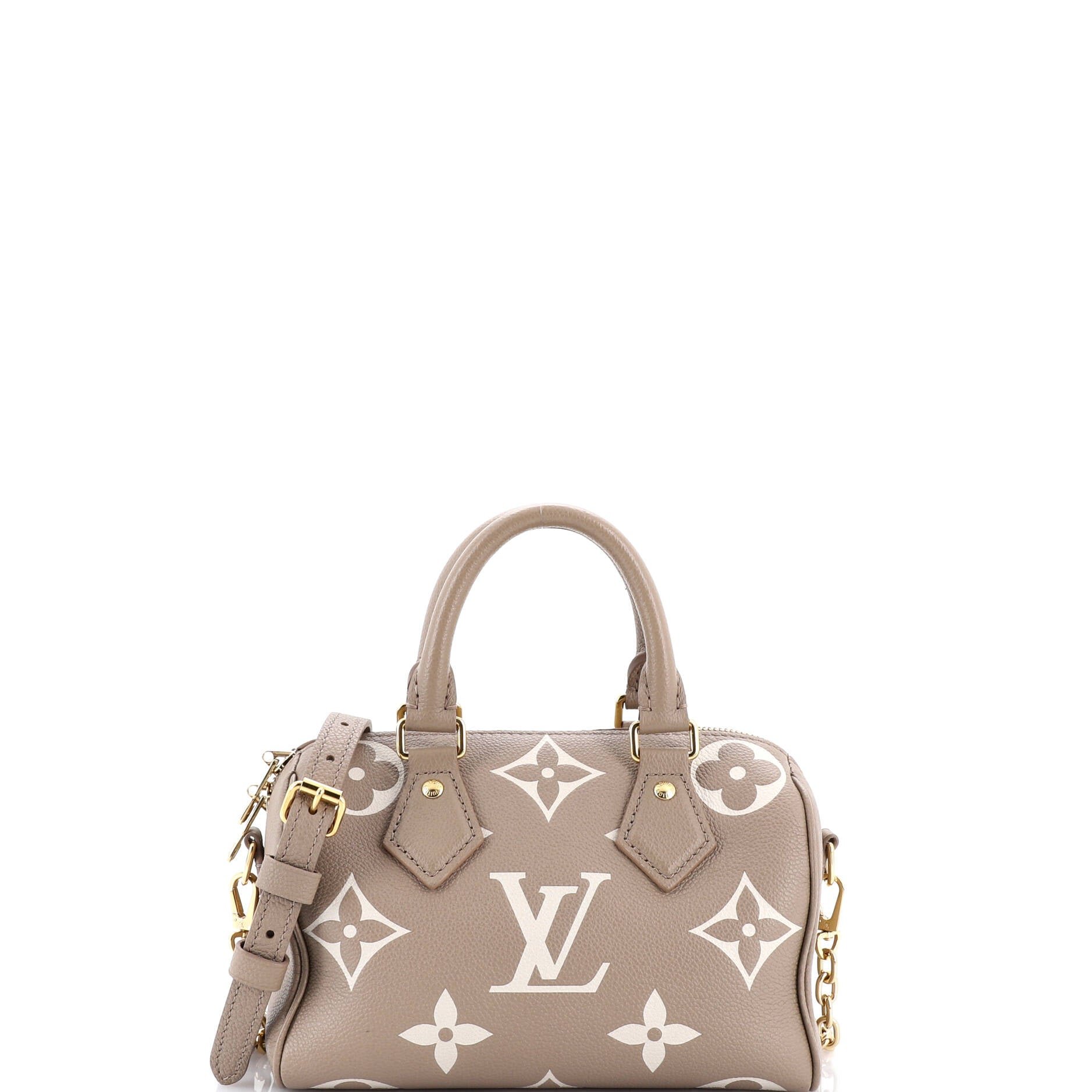 Louis Vuitton Speedy Bandouliere Bag Bicolor Monogram Empreinte Giant 20