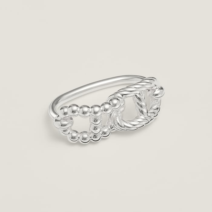 Sans Coloris Chaine d'Ancre Alea II Double Ring, Small Model