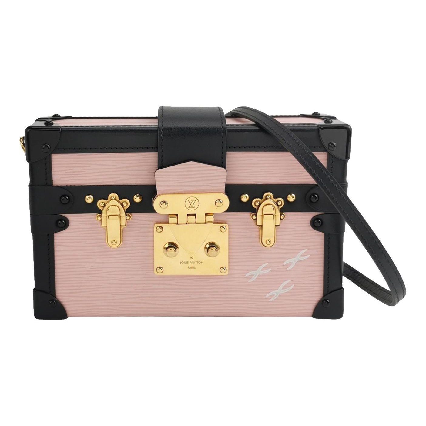 Petite Malle leather handbag