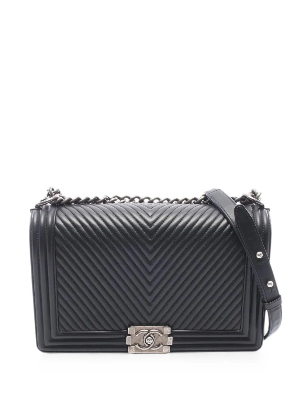2014-2015 large Boy Chanel Chevron shoulder bag