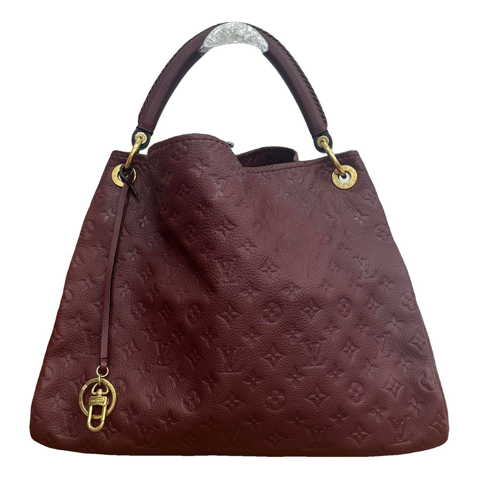 Artsy leather handbag