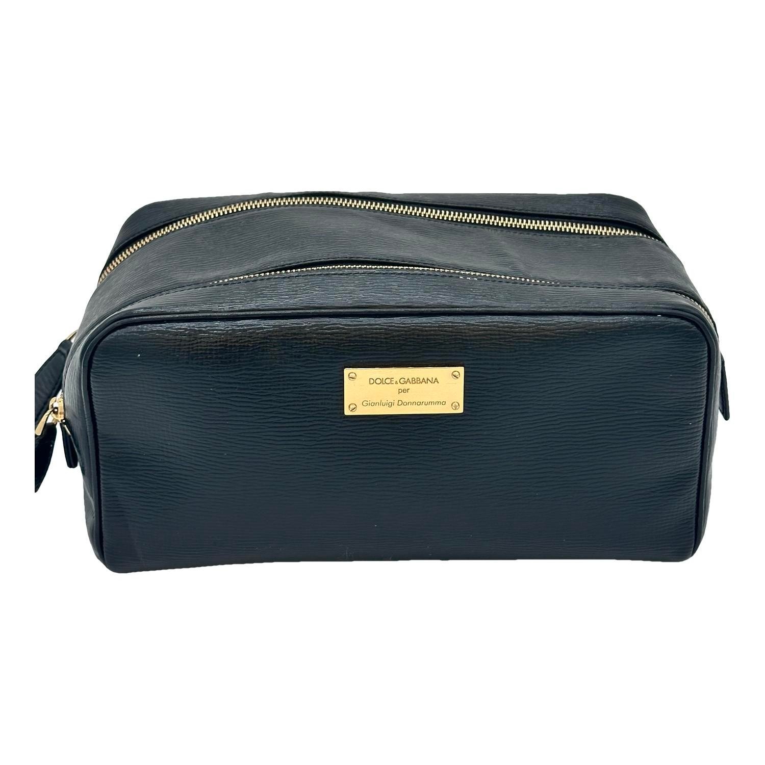 Leather clutch bag