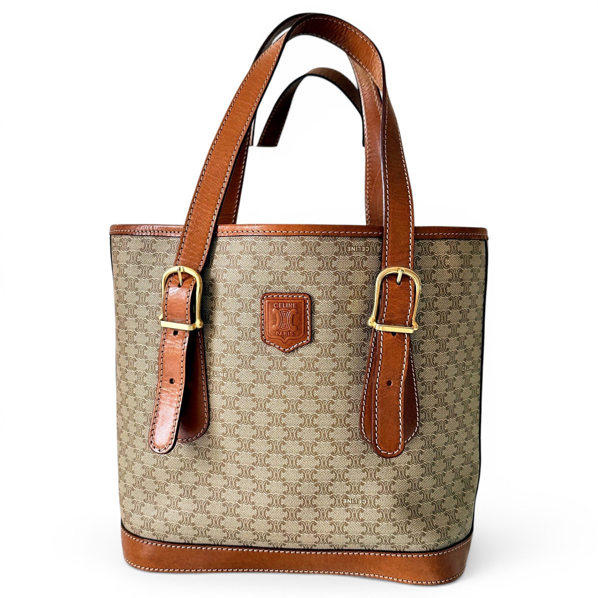 Cabas Vertical leather tote