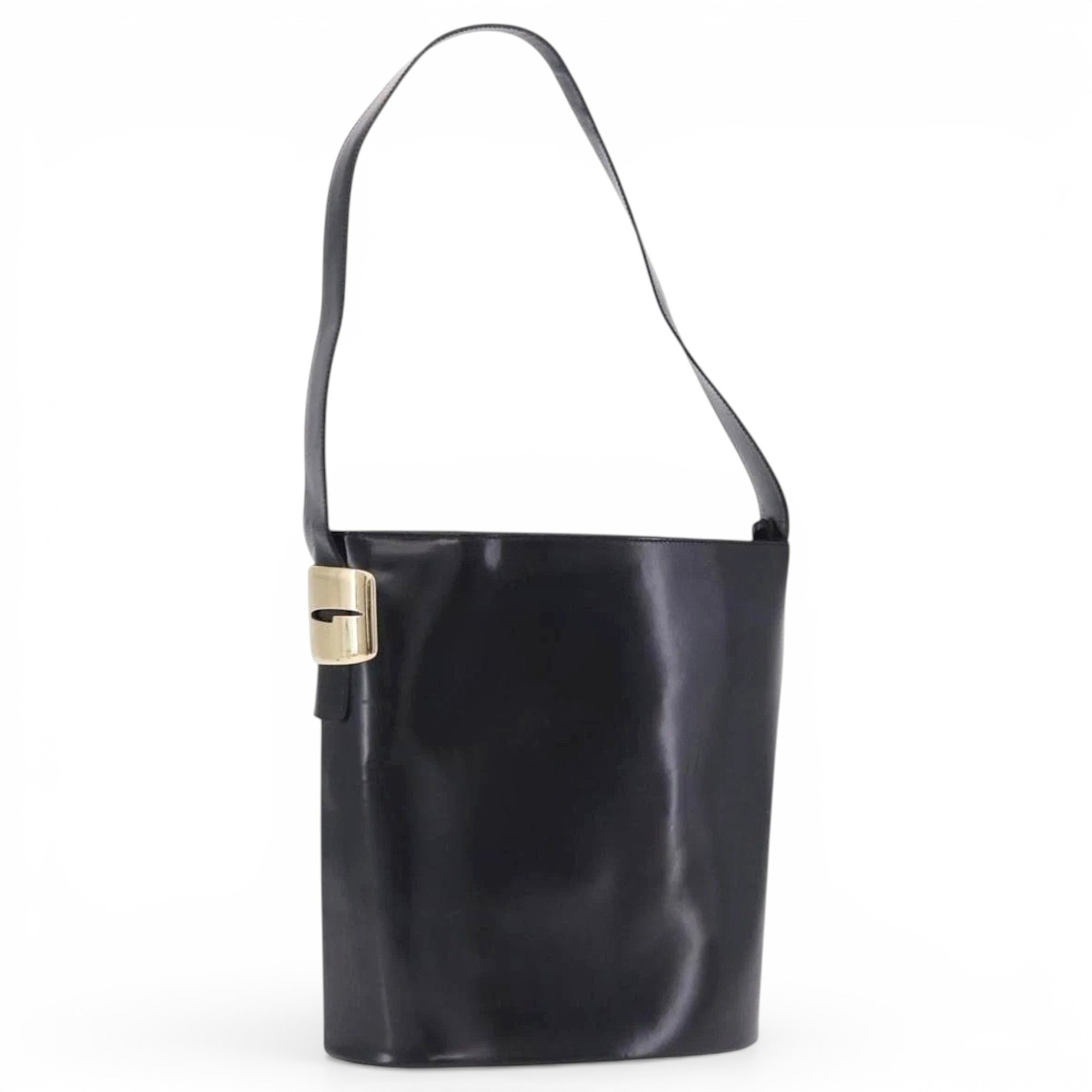 Patent leather handbag