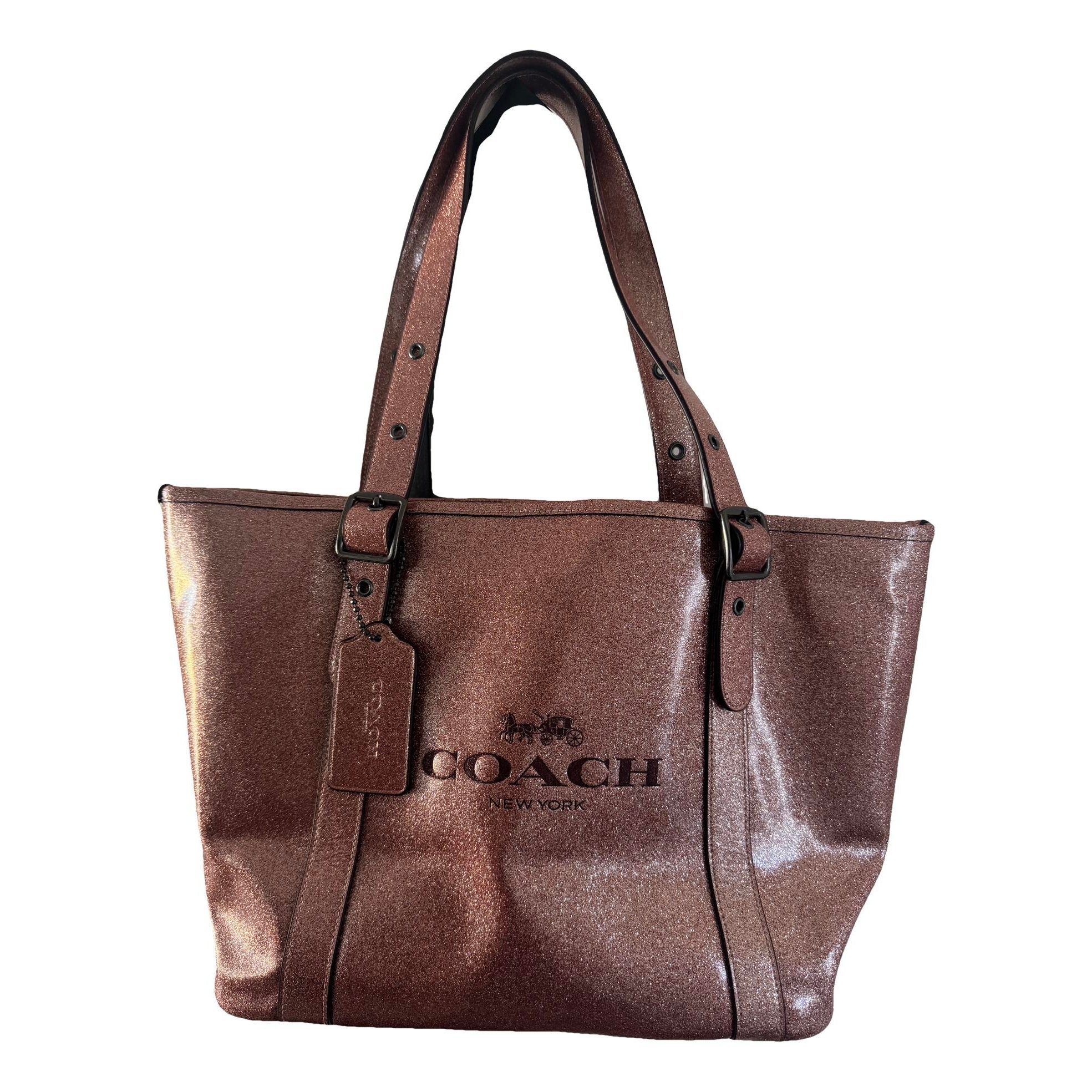 Patent leather tote