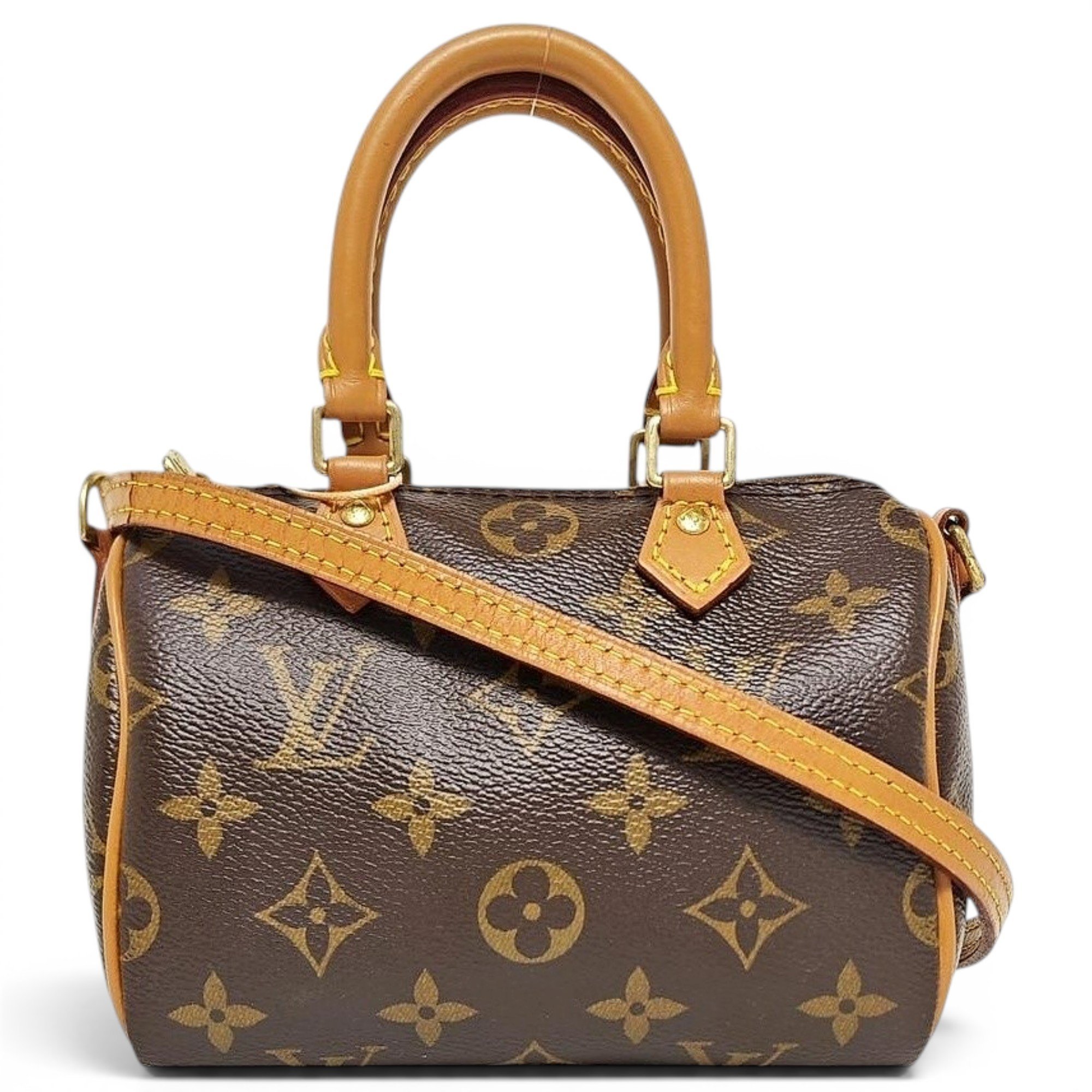 Nano Speedy / Mini HL leather handbag