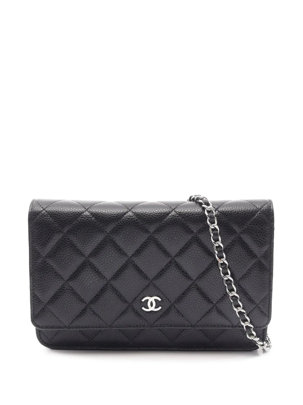 2021-2026 CC Quilted Caviar Wallet on Chain crossbody bag