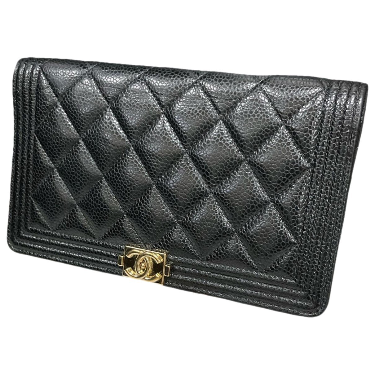 Wallet On Chain Boy Half Flap leather handbag
