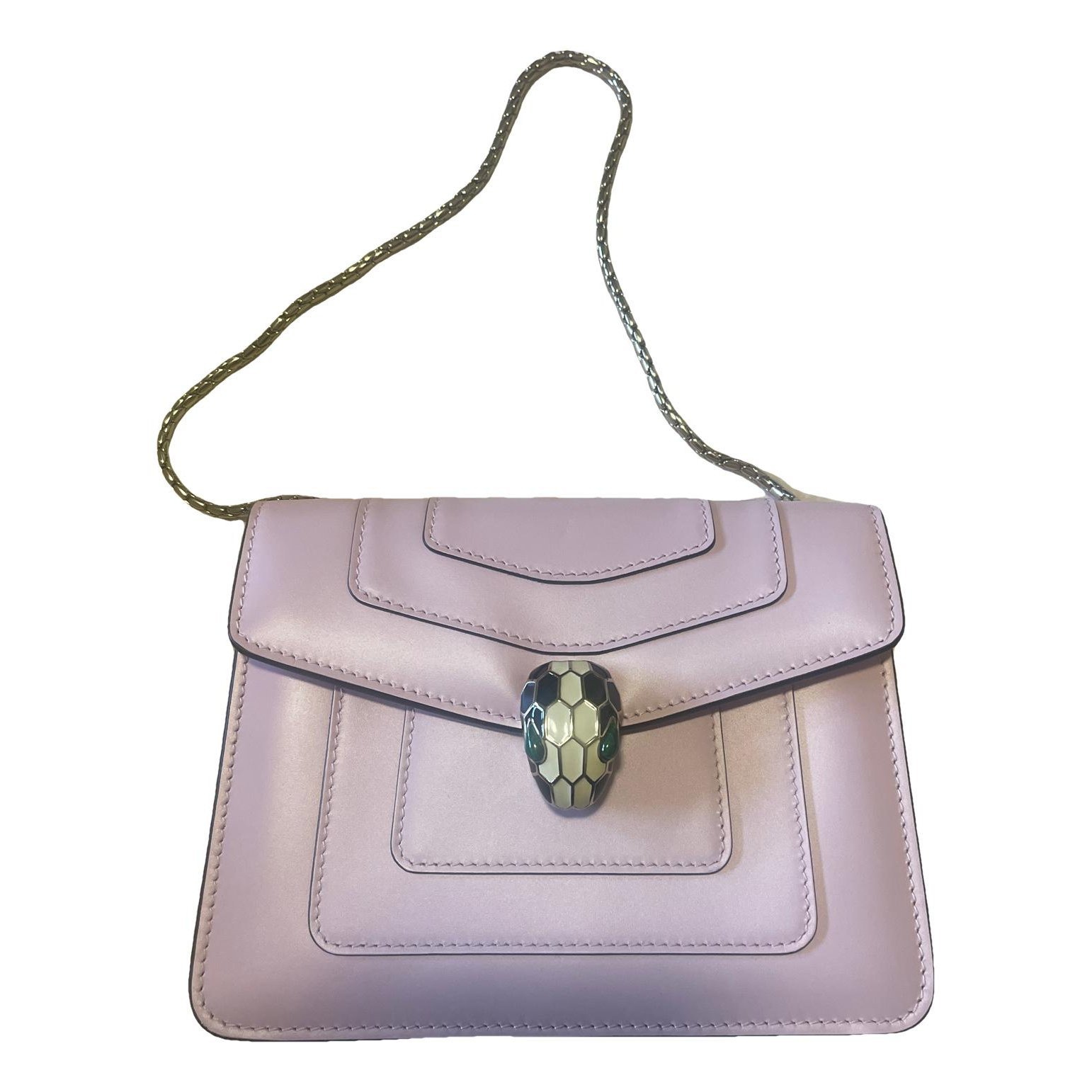 Serpenti leather handbag