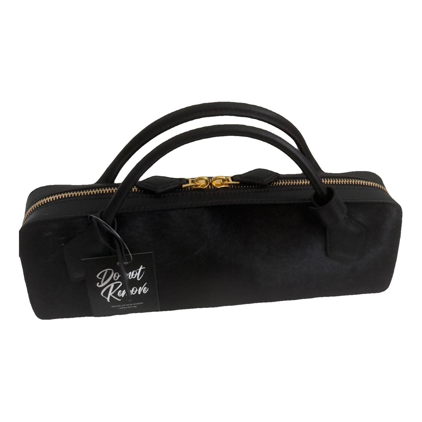 Leather clutch bag