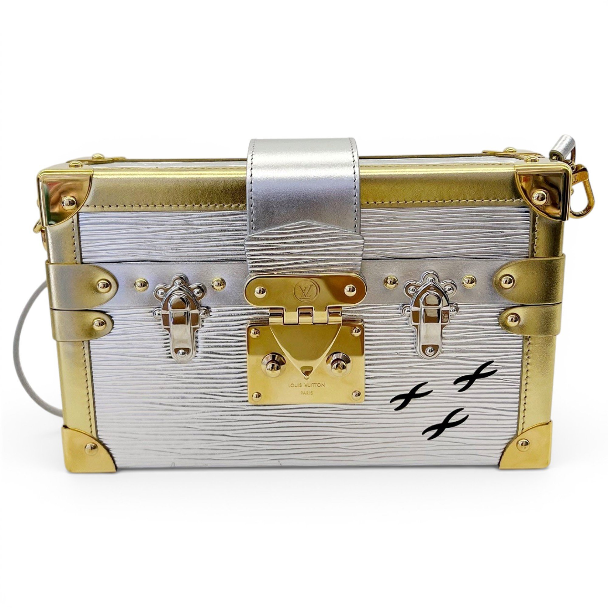 Petite Malle leather handbag