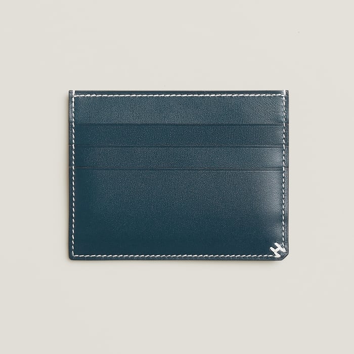 Bleu De Prusse H Sellier Card Holder