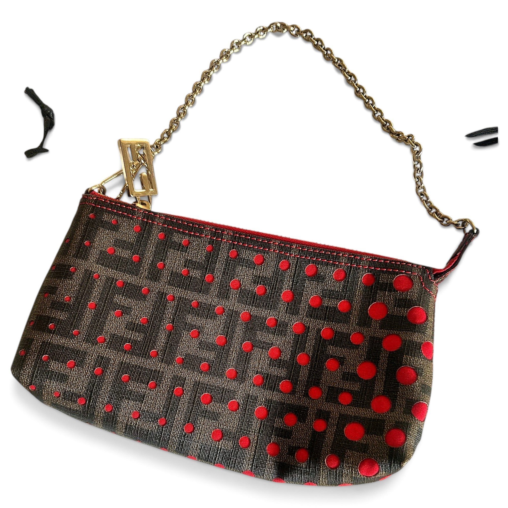 Leather clutch bag