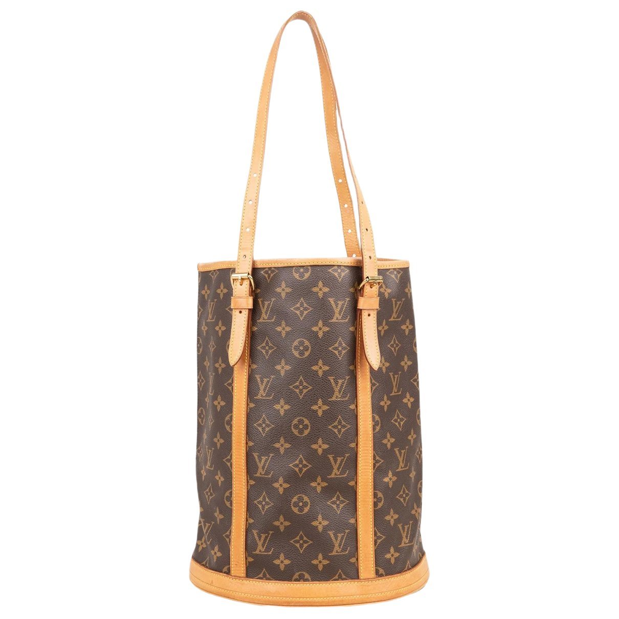 Bucket leather handbag