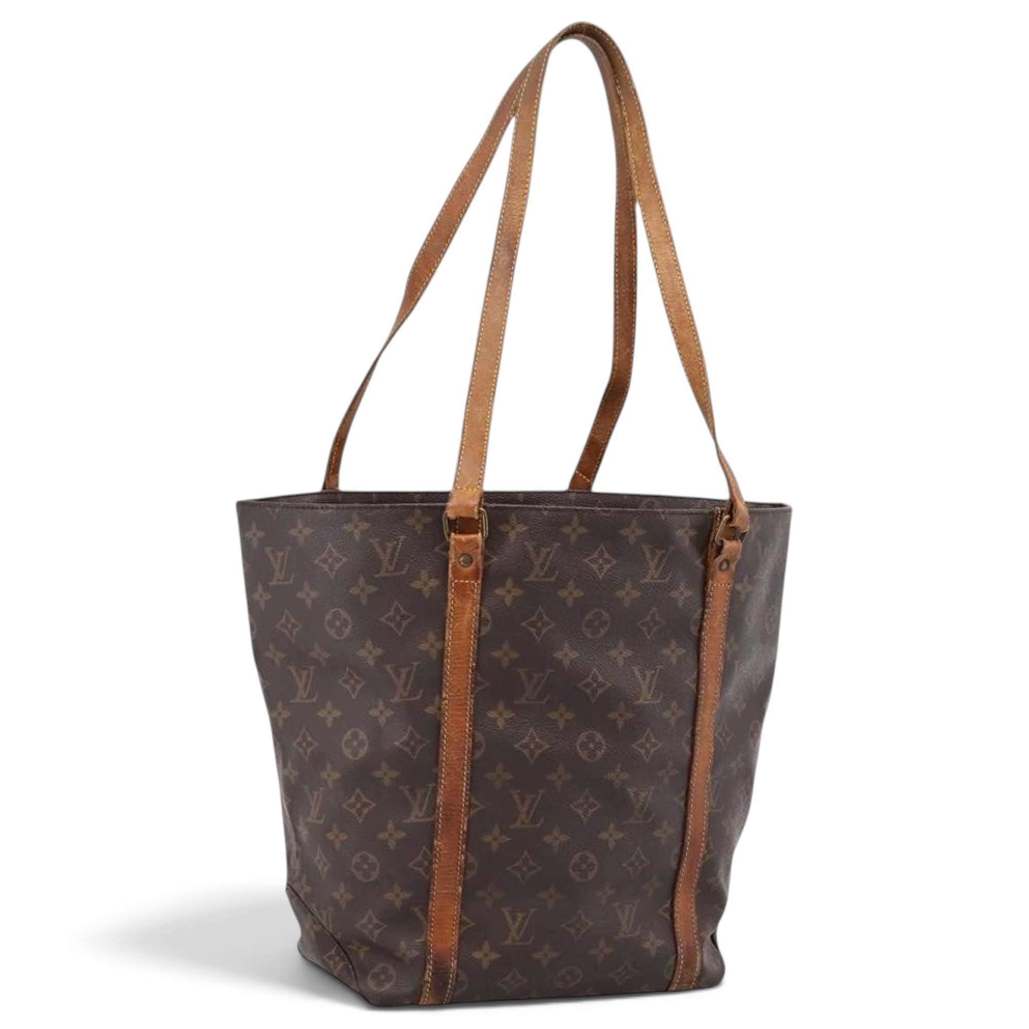 Shopping leather tote
