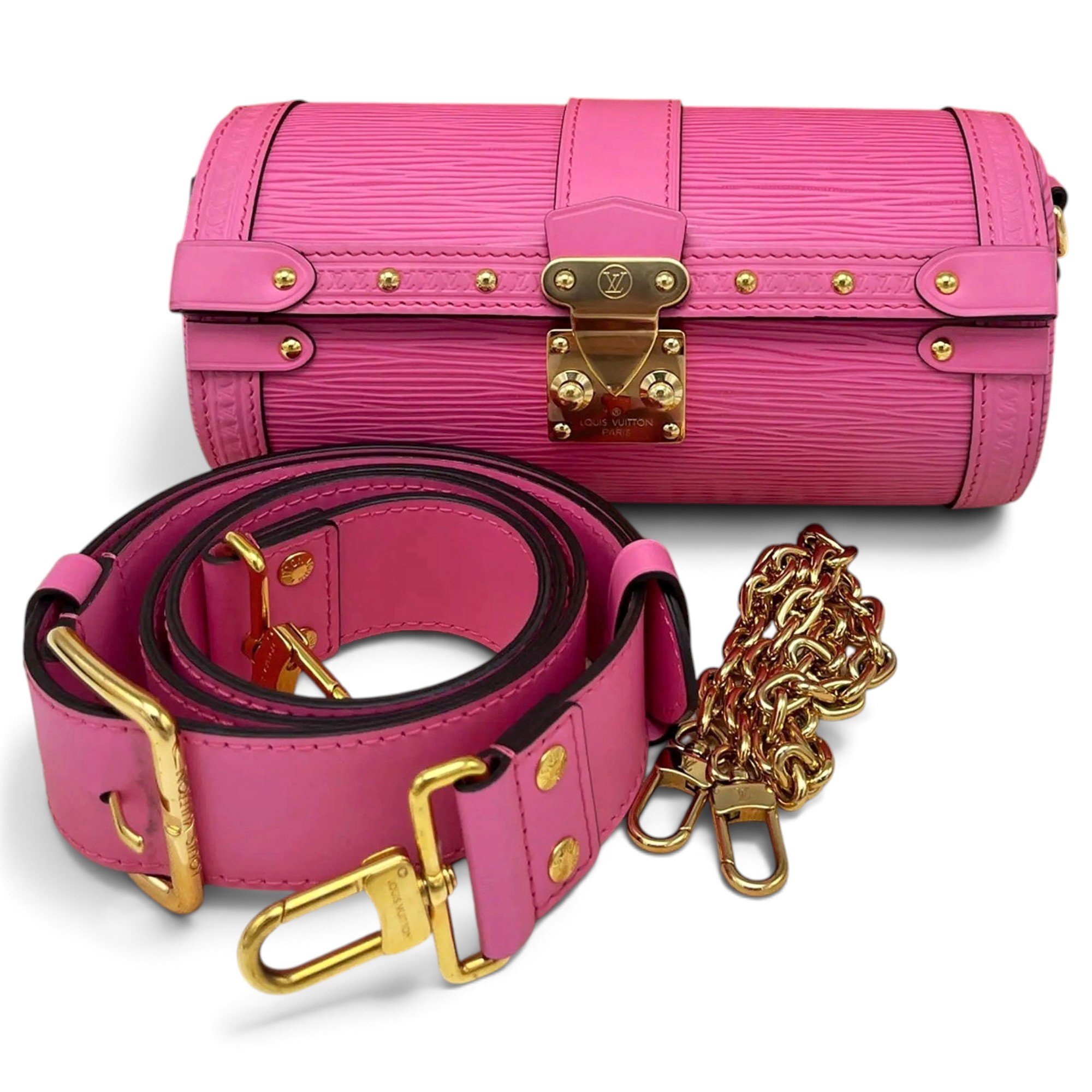 Papillon Trunk leather handbag
