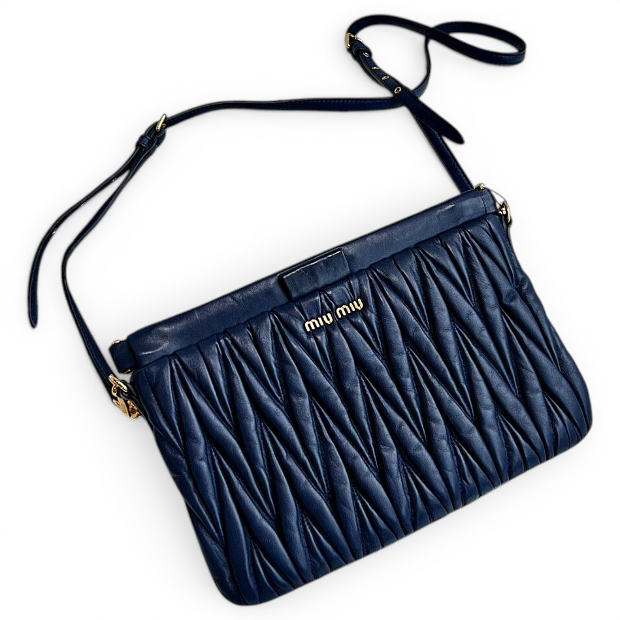 Miu delice leather handbag