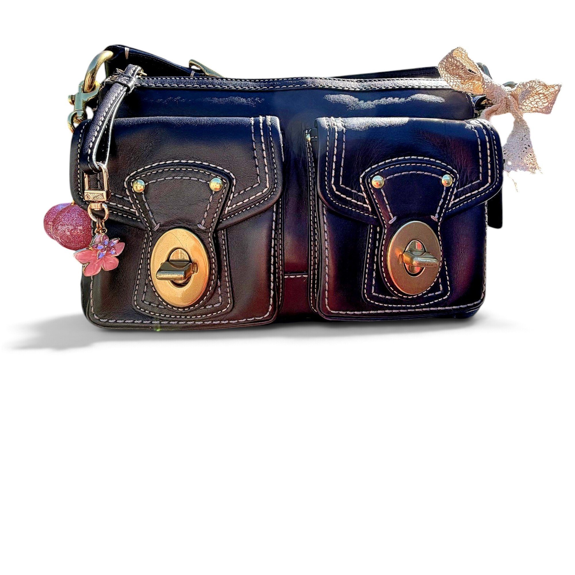 Leather handbag