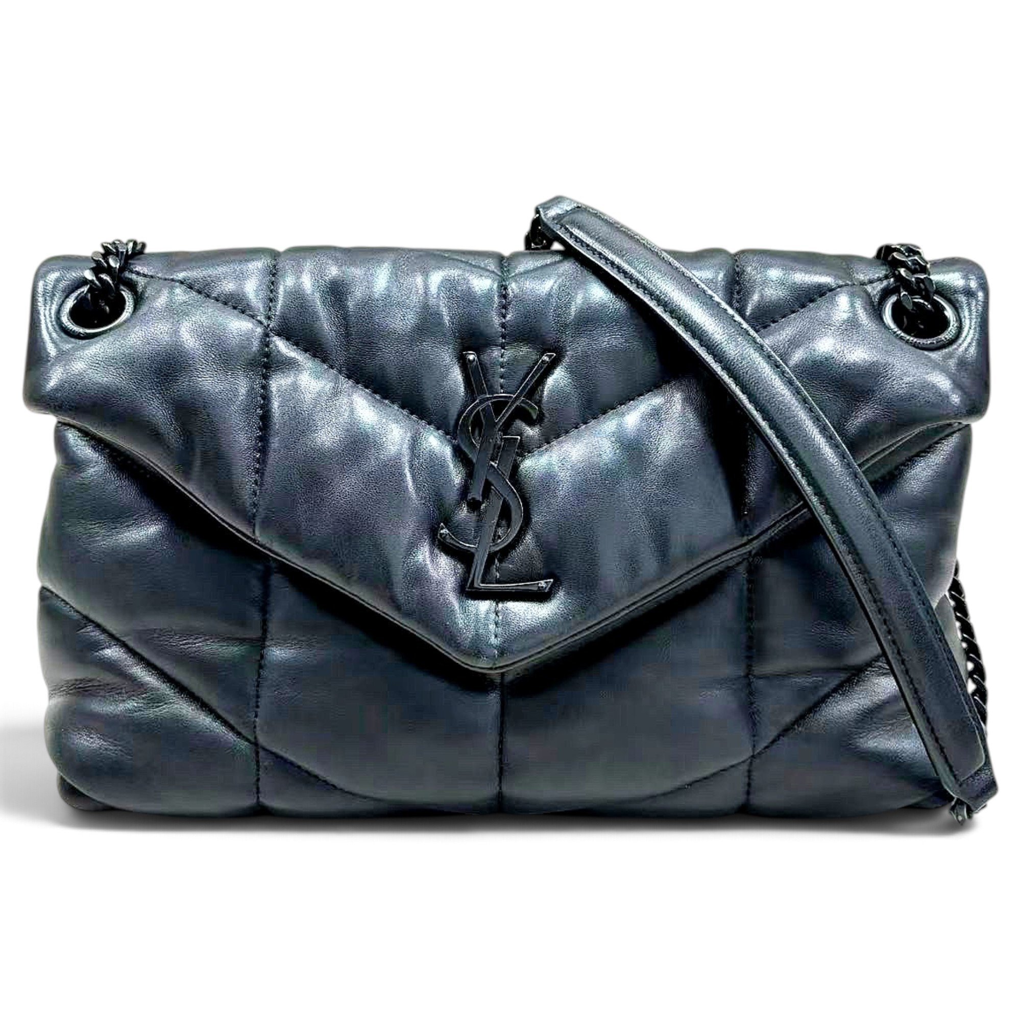 Loulou Puffer leather crossbody bag