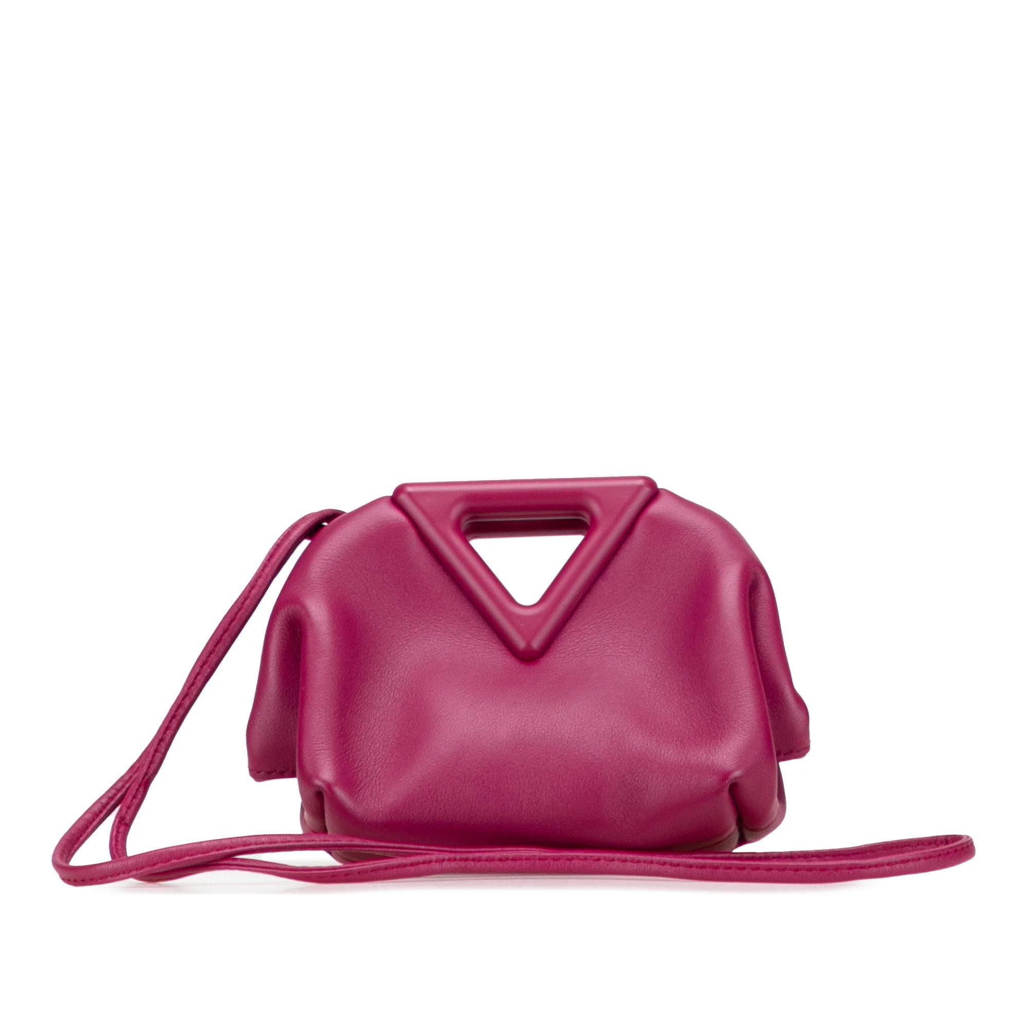 Point leather handbag