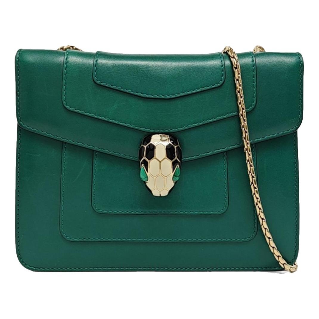 Serpenti leather handbag