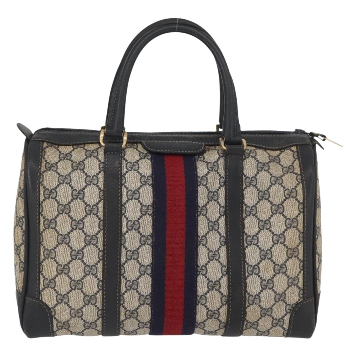 Boston leather bowling bag