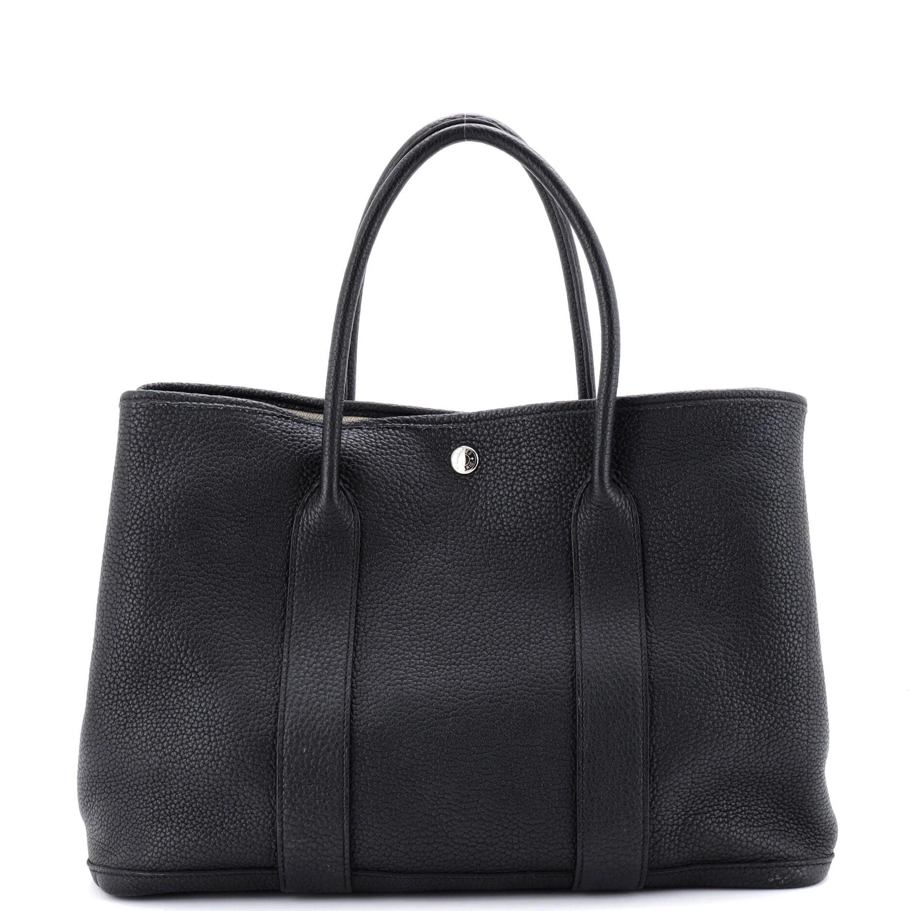 Hermes Garden Party 36 Handbag Black 2019