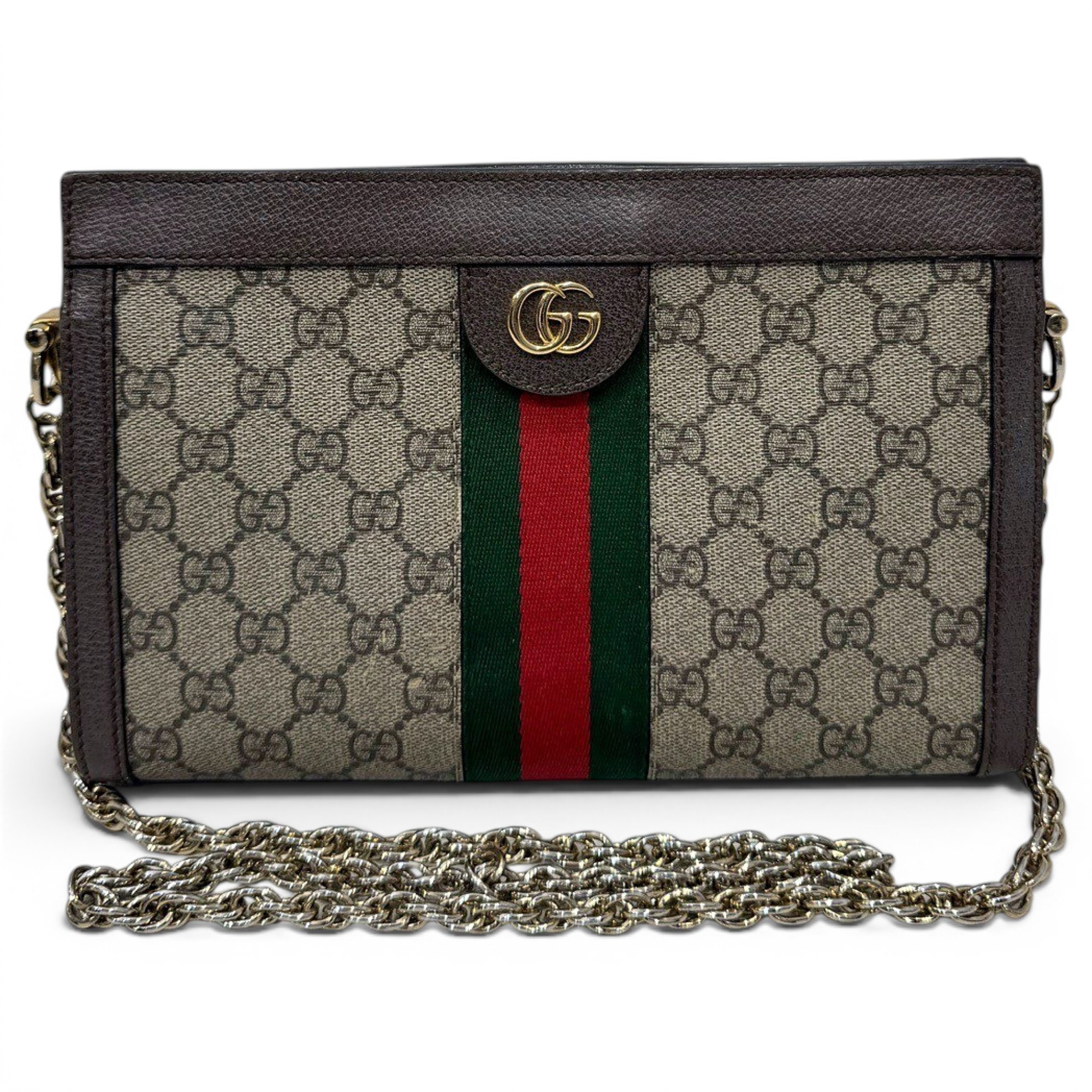 Ophidia Chain leather handbag