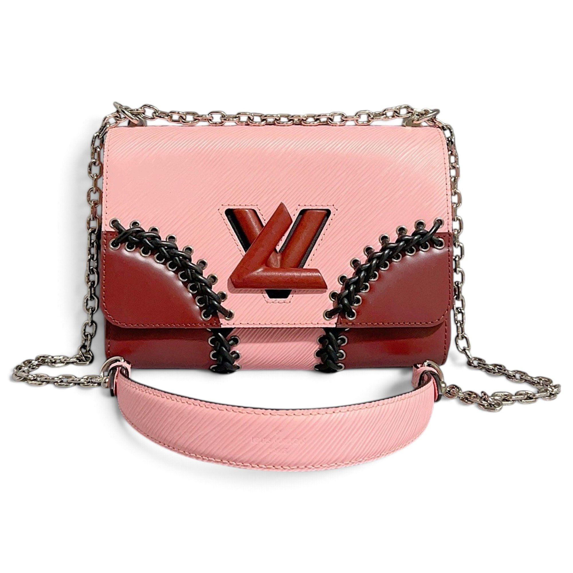 Twist leather handbag