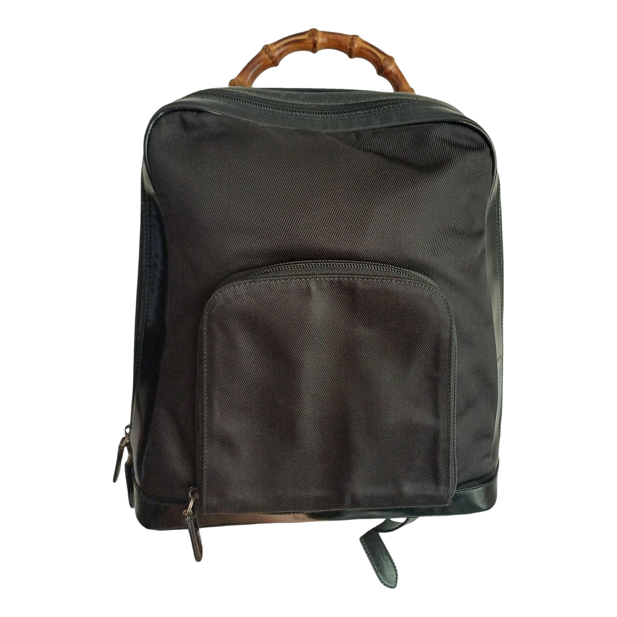 Patent leather handbag