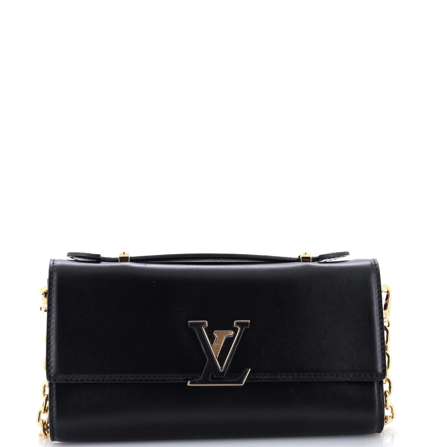 Leather clutch bag