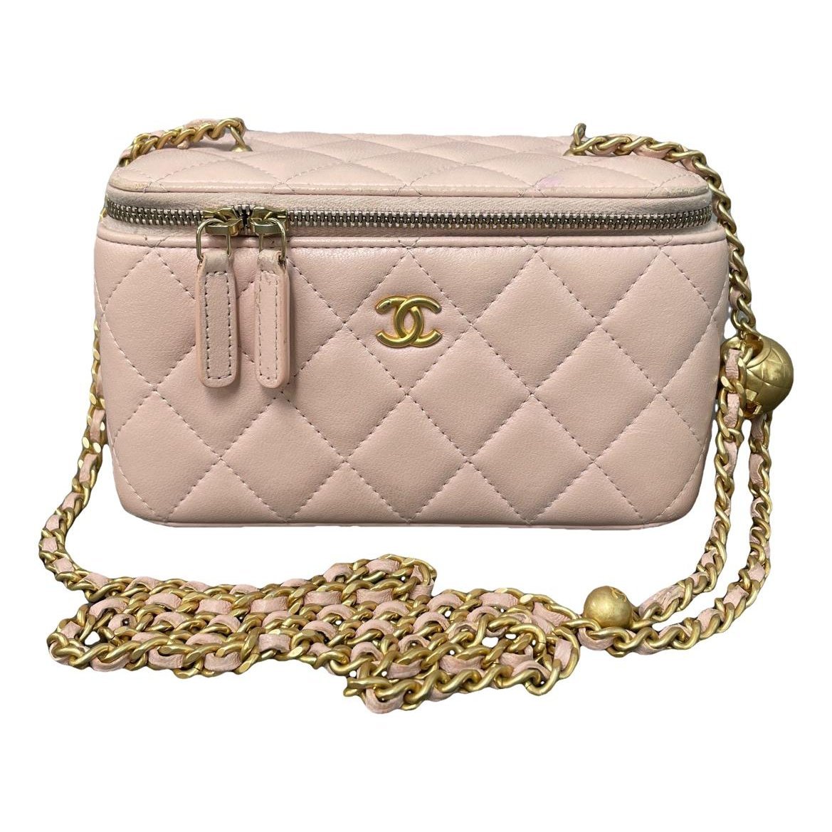 Trendy CC Vanity leather crossbody bag