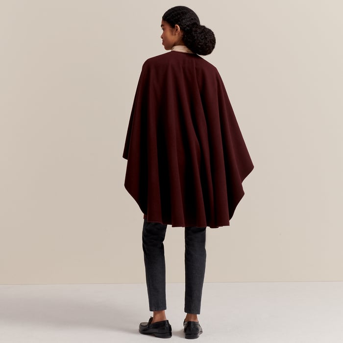 Neutral Colors Surprise Petit H Cashmere Cape