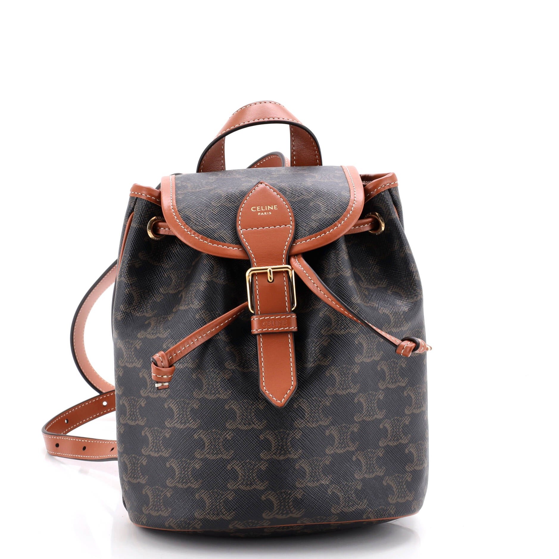 Folco Backpack Triomphe Coated Canvas Mini
