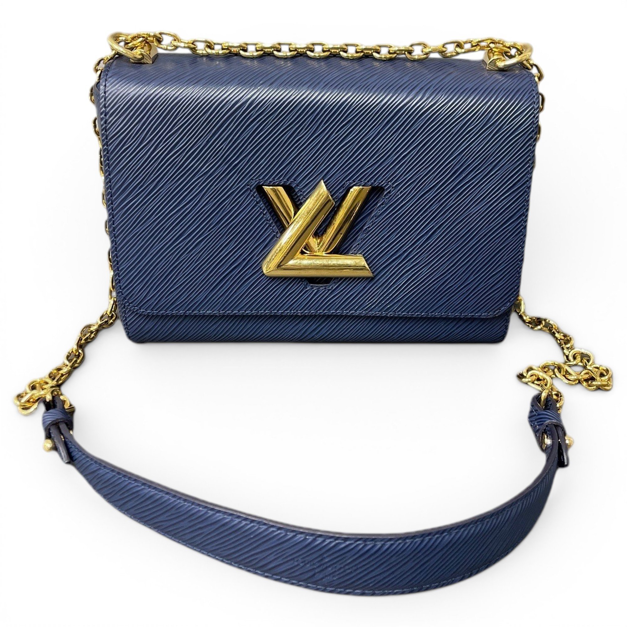 Twist leather handbag