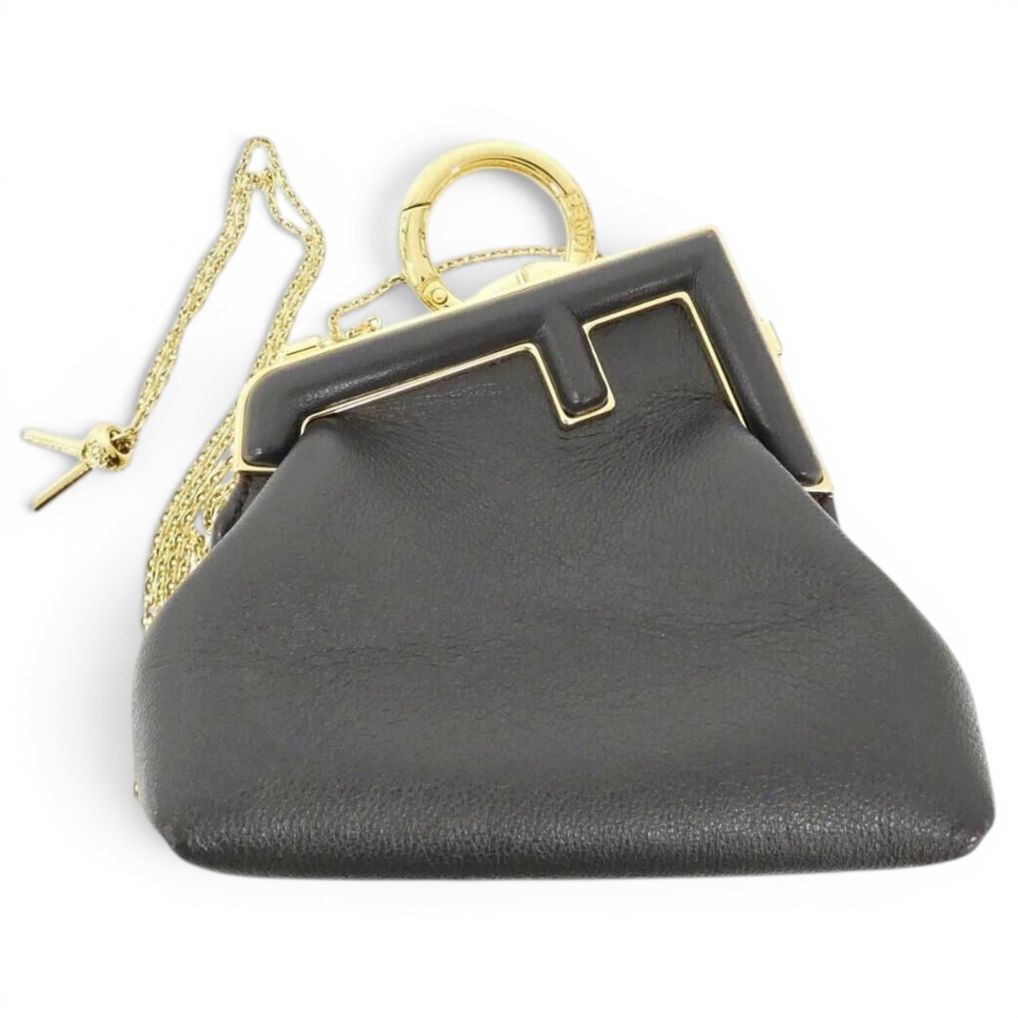 First leather handbag