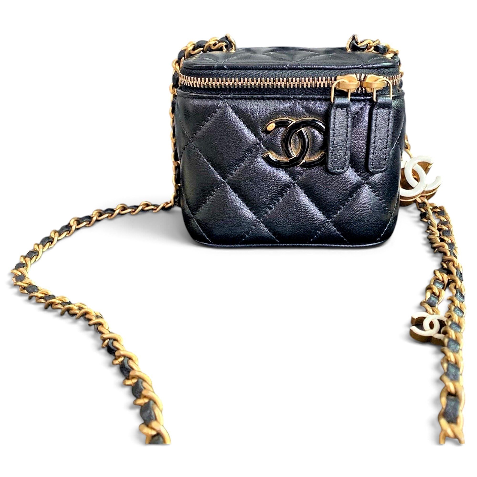 Vanity leather mini bag