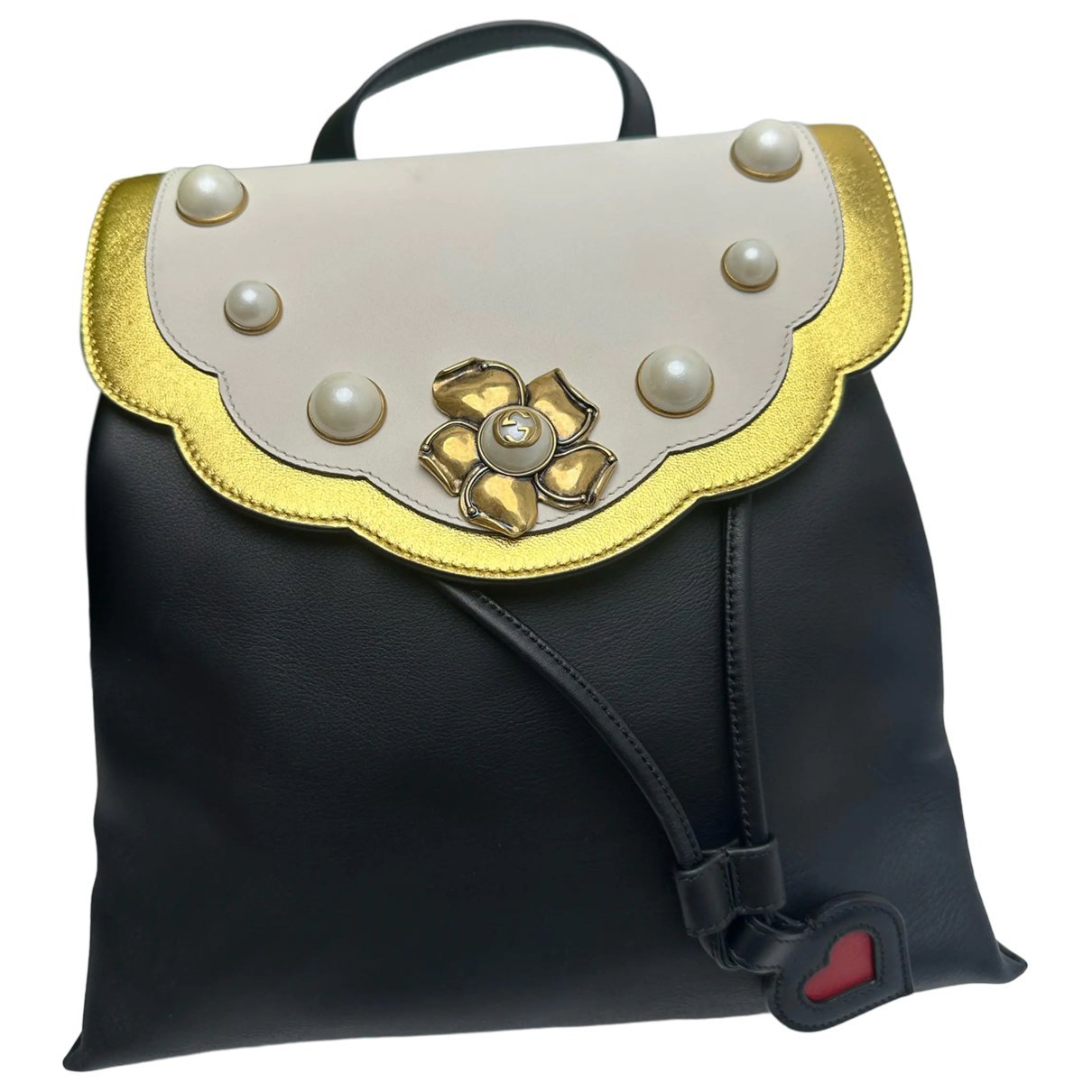 Leather backpack