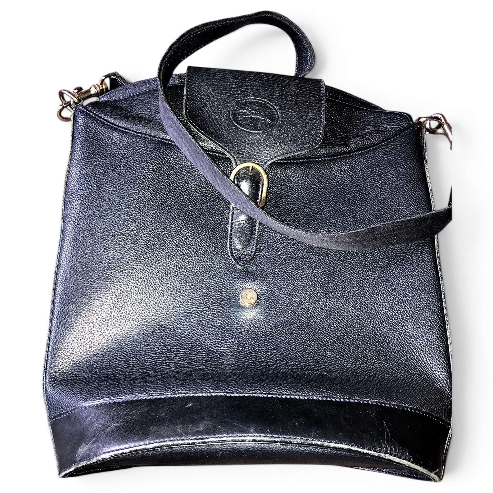 Heritage leather crossbody bag