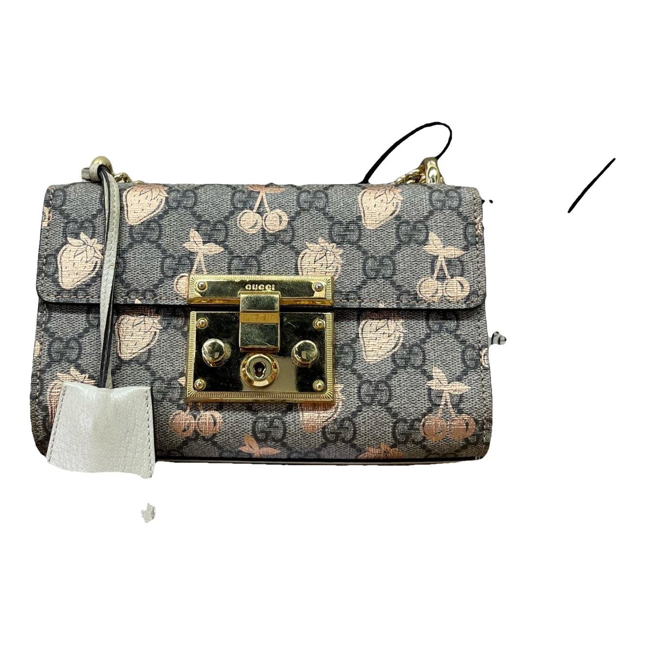 Padlock leather handbag