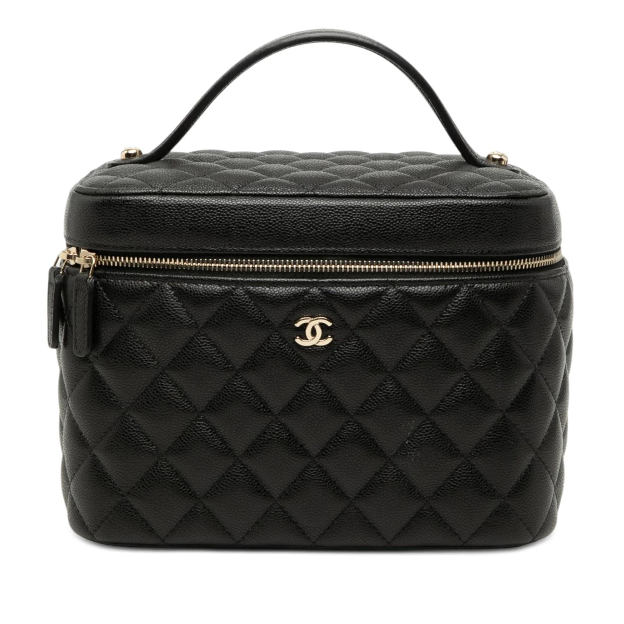 Leather vanity case