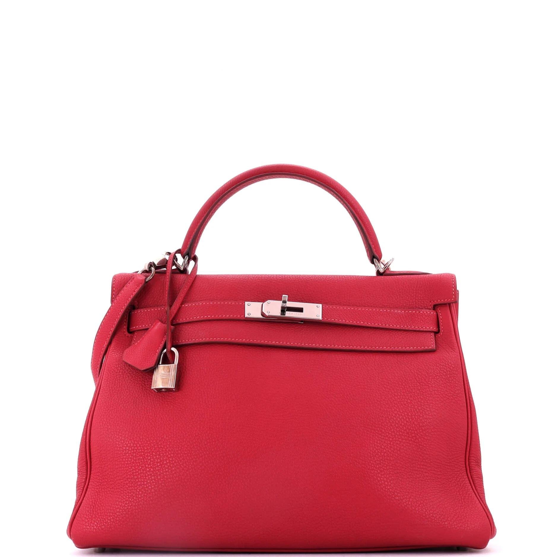 Kelly 32 leather handbag