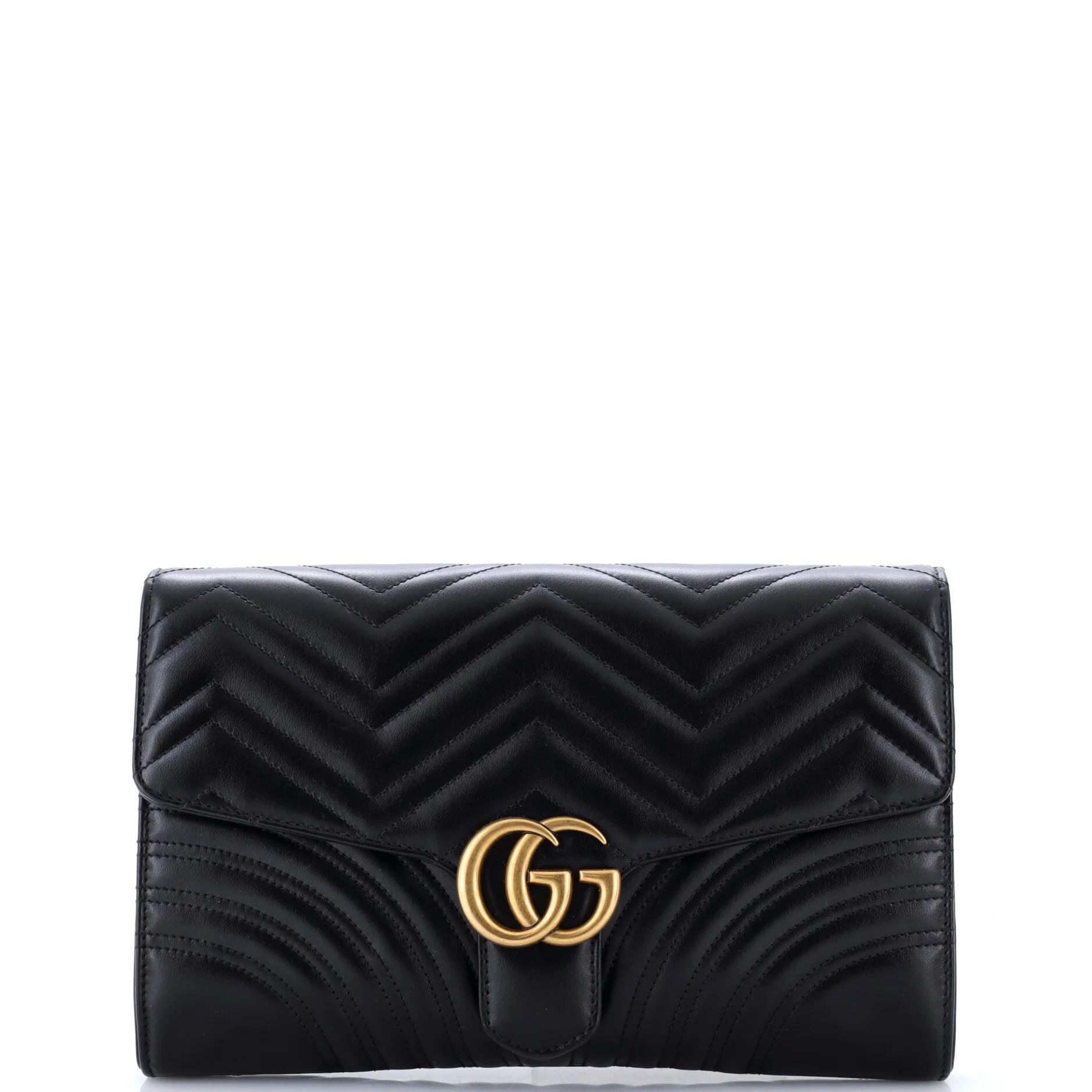 Marmont leather clutch bag