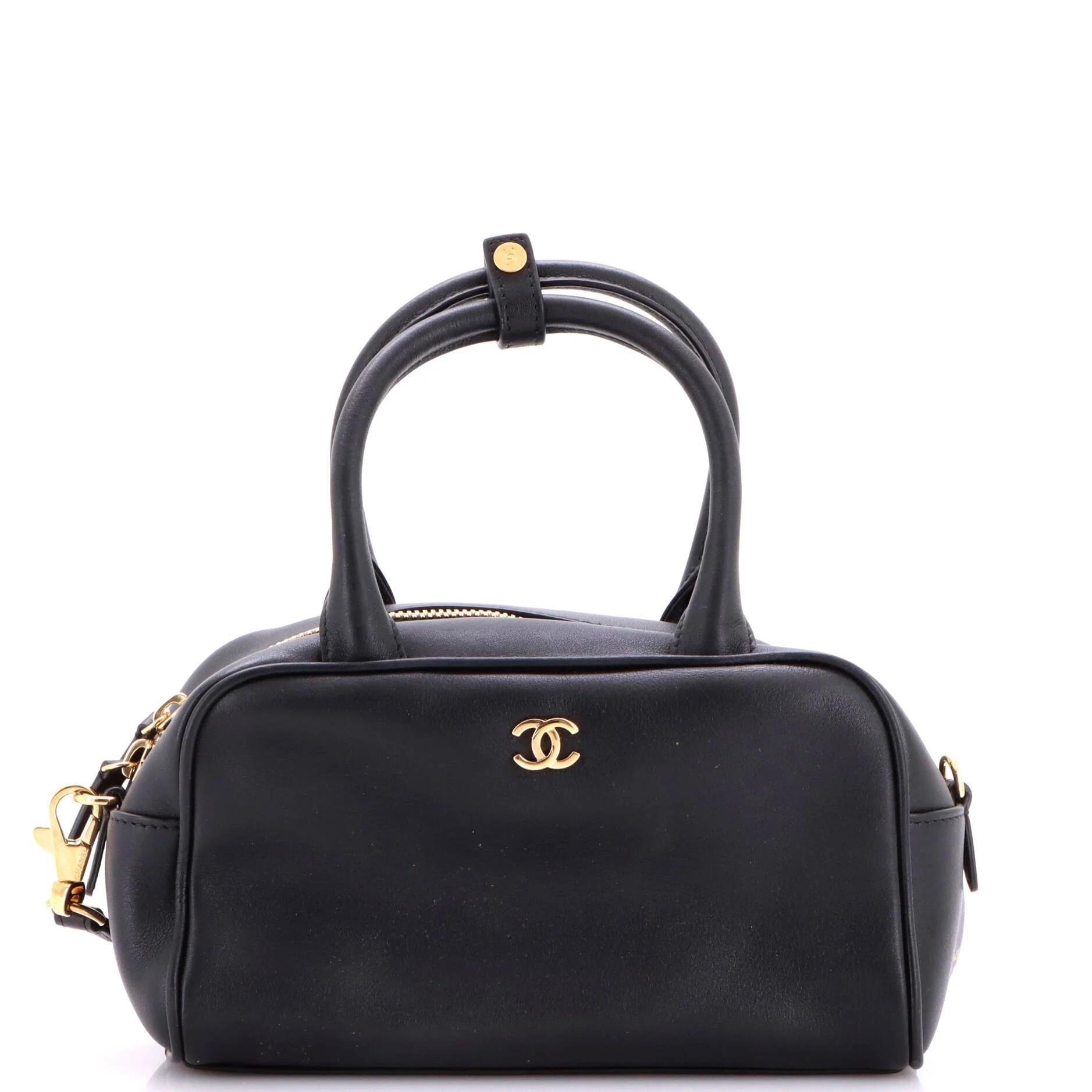 Chanel Leather bowling bag