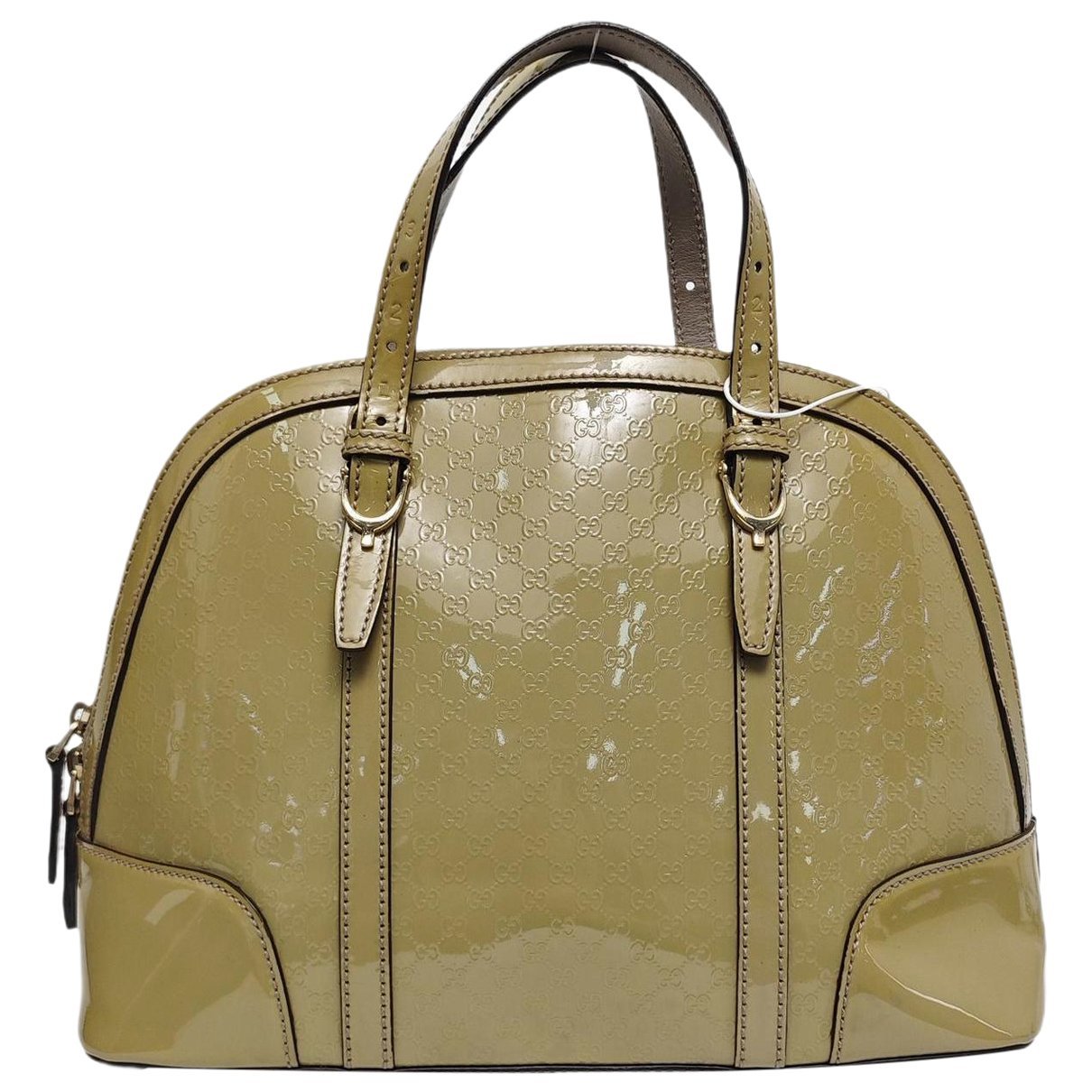 Patent leather handbag