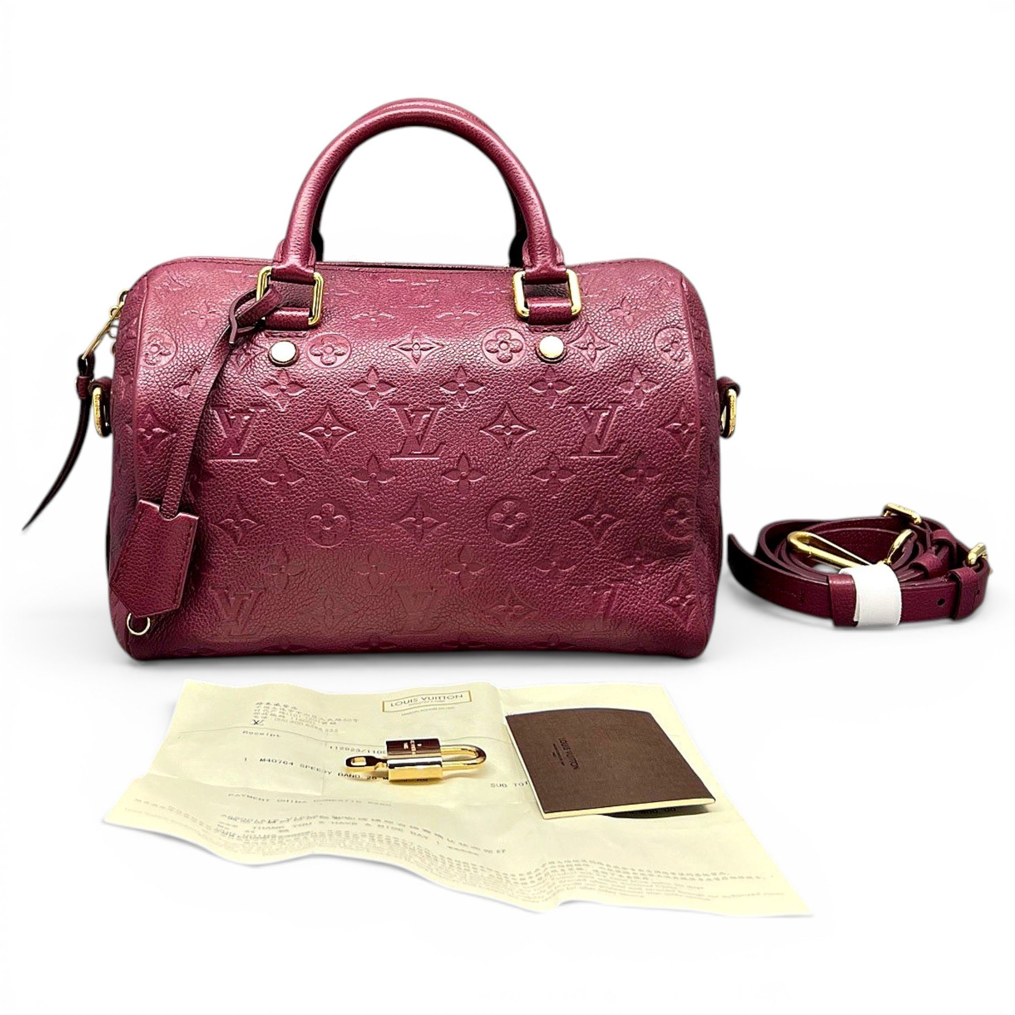 Speedy leather handbag