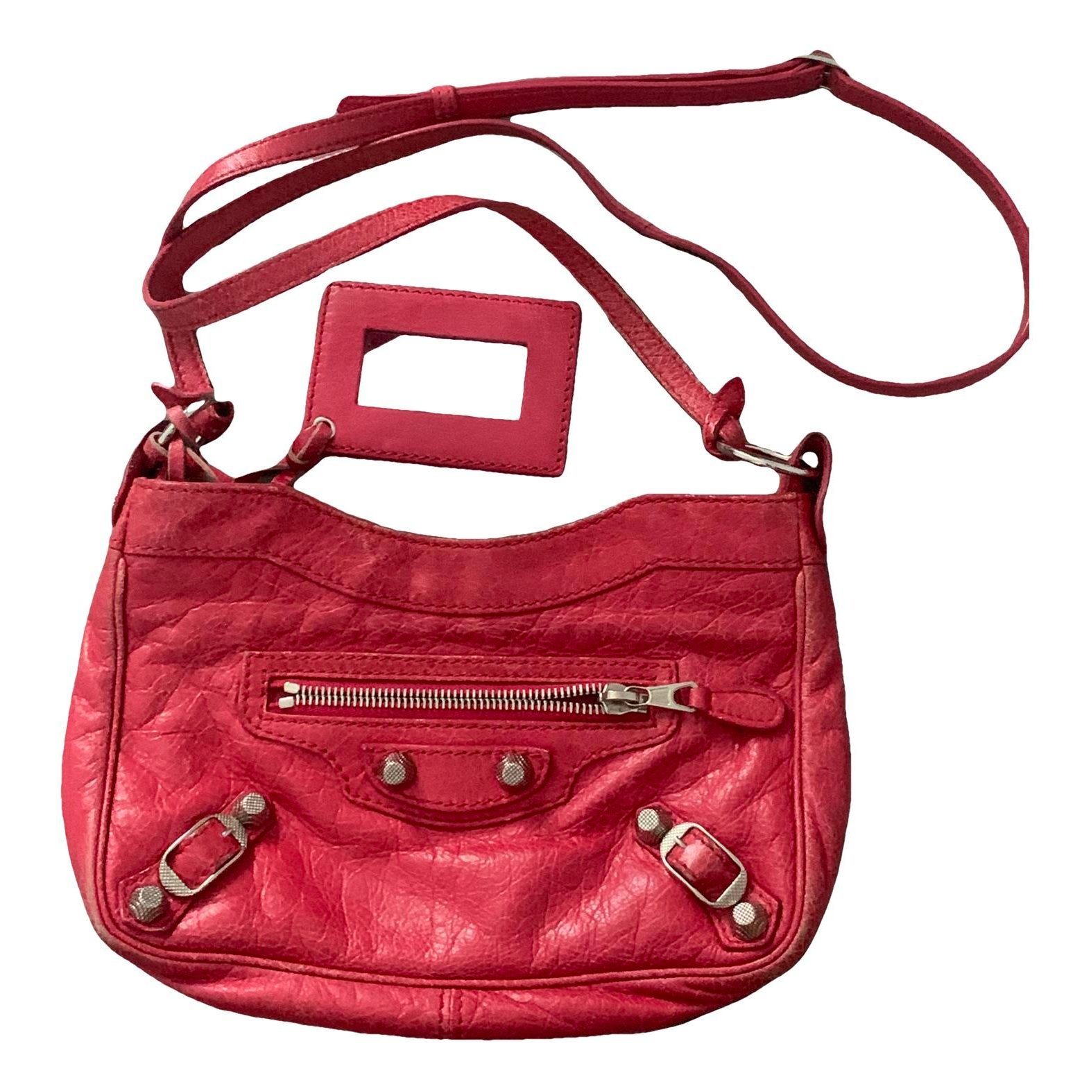 Leather clutch bag