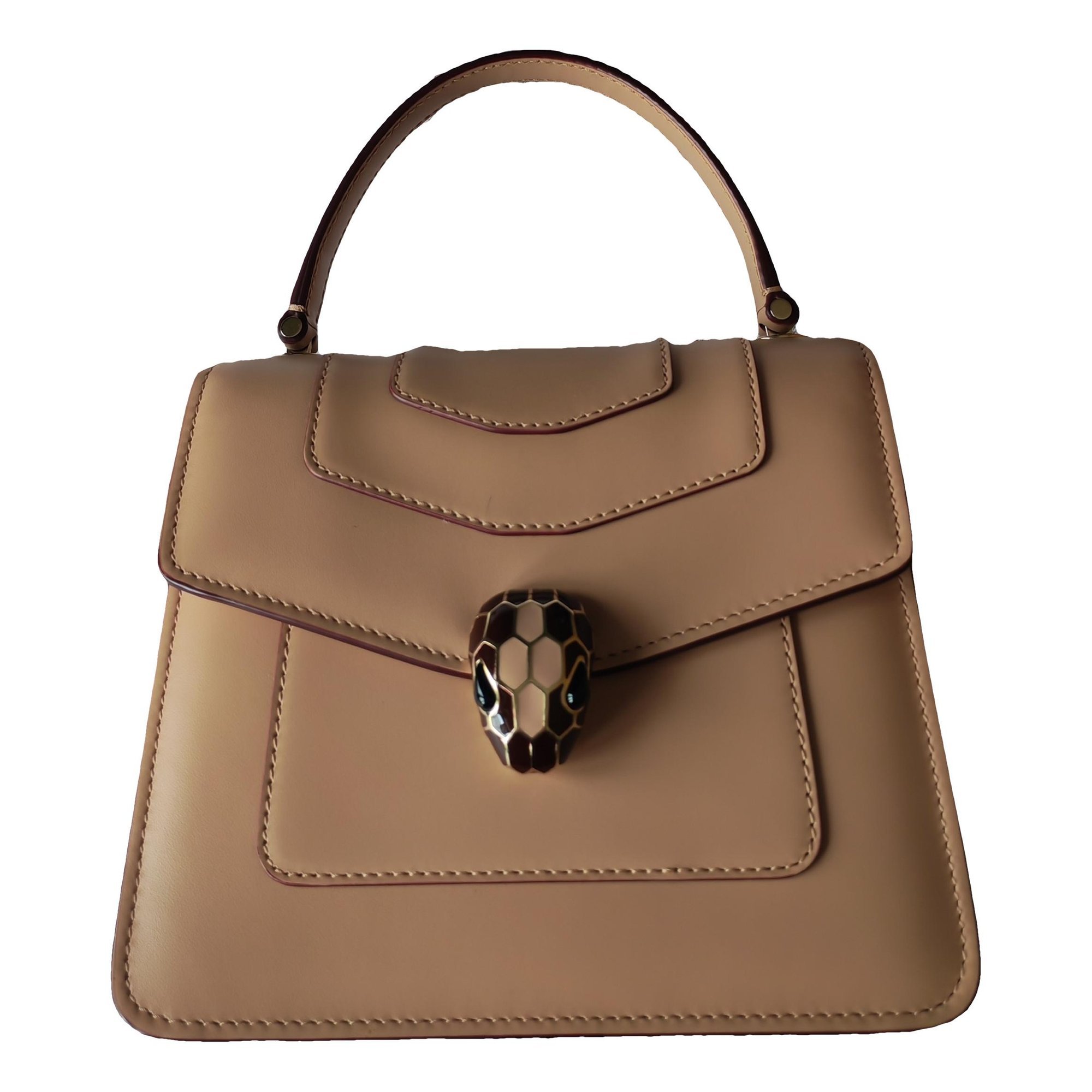 Serpenti leather handbag