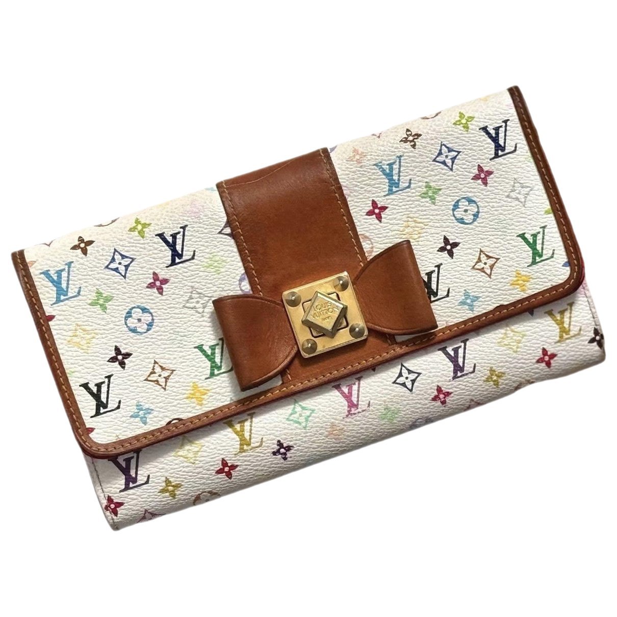 Leather clutch bag