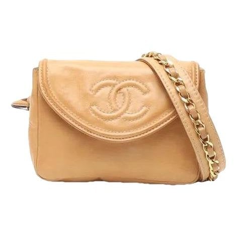 Trendy CC leather crossbody bag